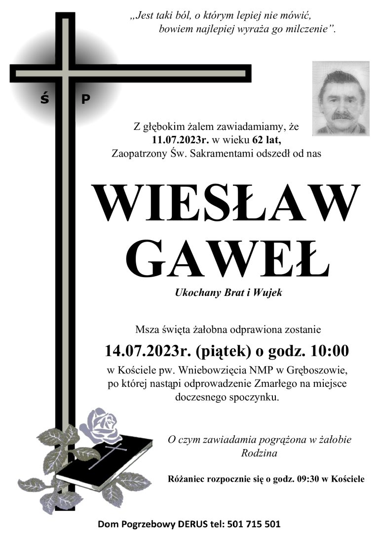 Śp. Wiesław Gaweł