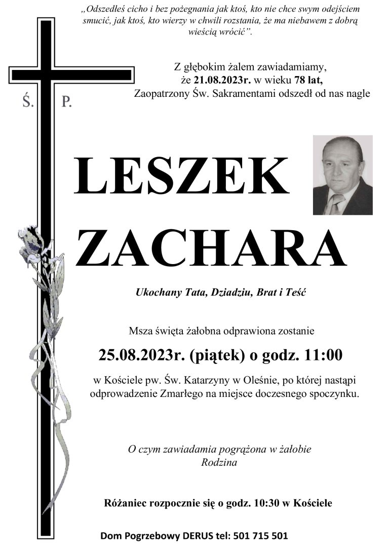 Śp. Leszek Zachara