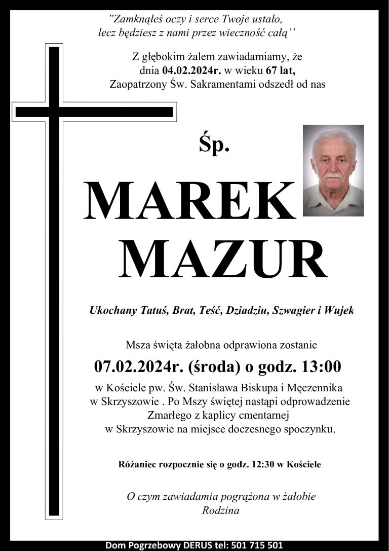 Śp. Marek Mazur