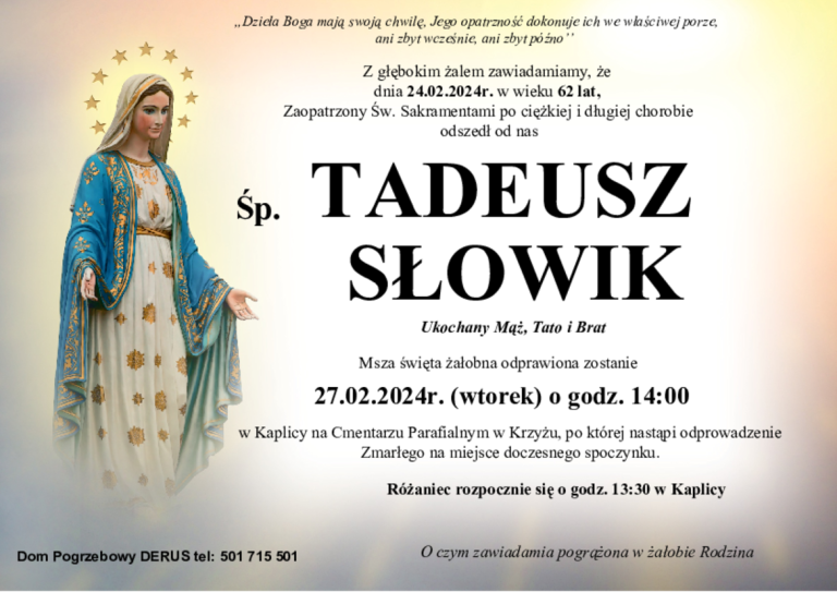 Śp. Tadeusz Słowik