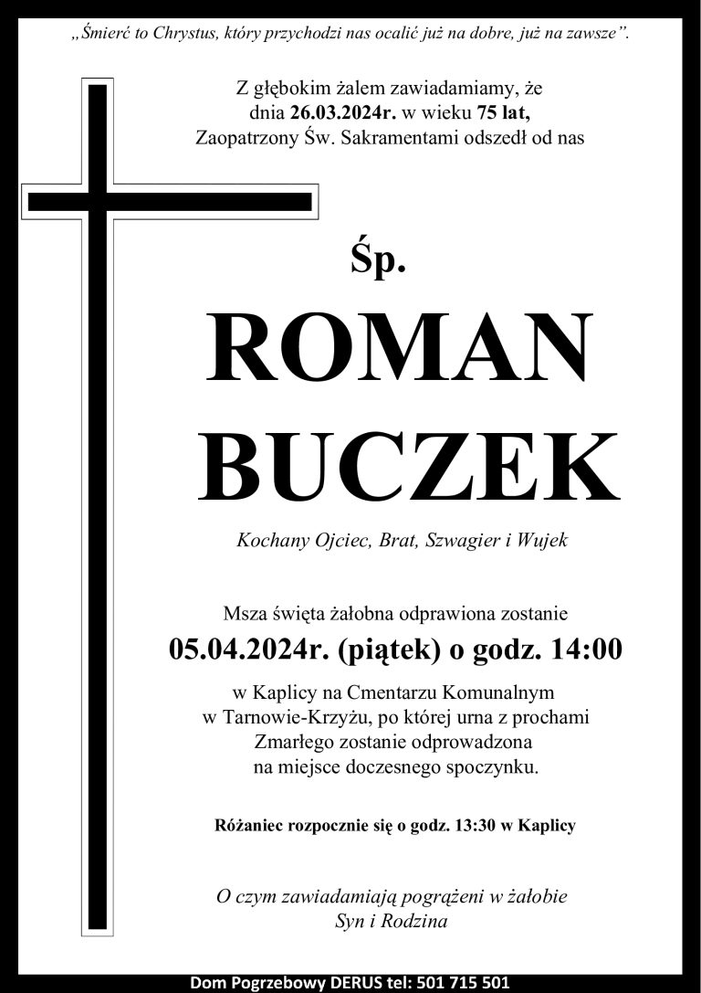 Śp. Roman Buczek