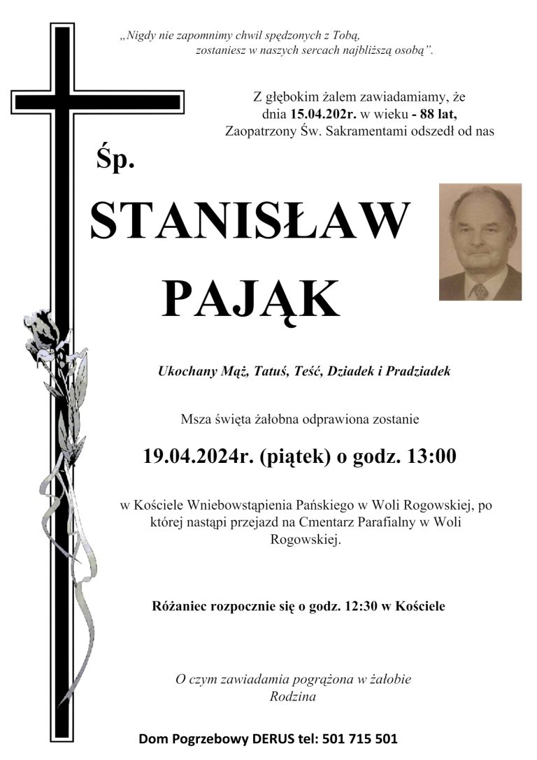 Śp. Stanisław Pająk