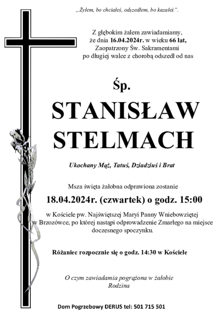 Śp. Stanisław Stelmach