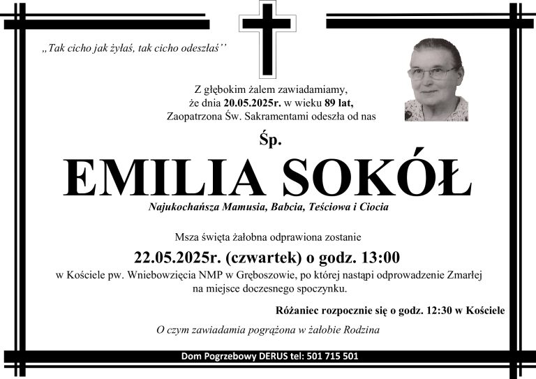 Śp. Emilia Sokół
