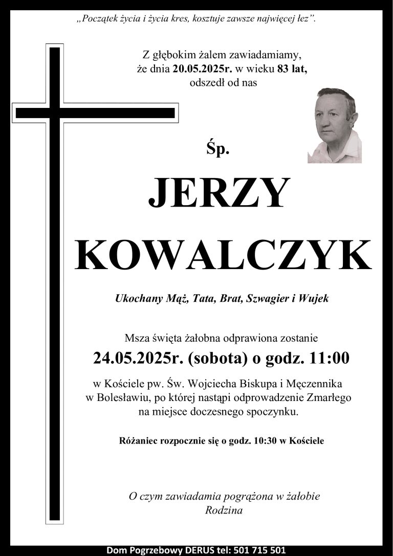 Śp. Jerzy Kowalczyk