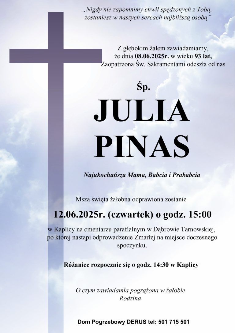 Śp. Julia Pinas